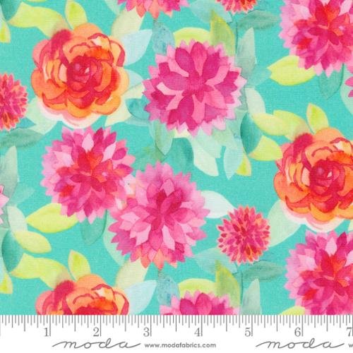 Flower Patches Faceted Flowers Robins Egg
