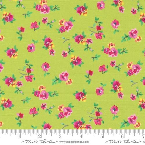 Flower Patches Vintage Chintz Limeade