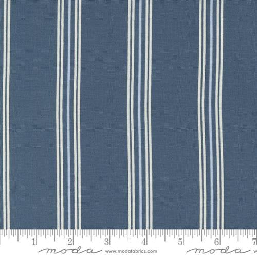 Seaglass Summer Seaside Stripe Indigo Sea