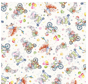 Whiskerville Tossed Animals White