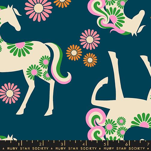 Carousel CANVAS Fancy Horse Lt Galaxy