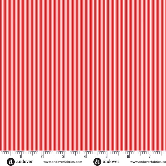Afternoon Tea Pin Stripe Red