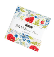 Red White and Bloom Mini Charm